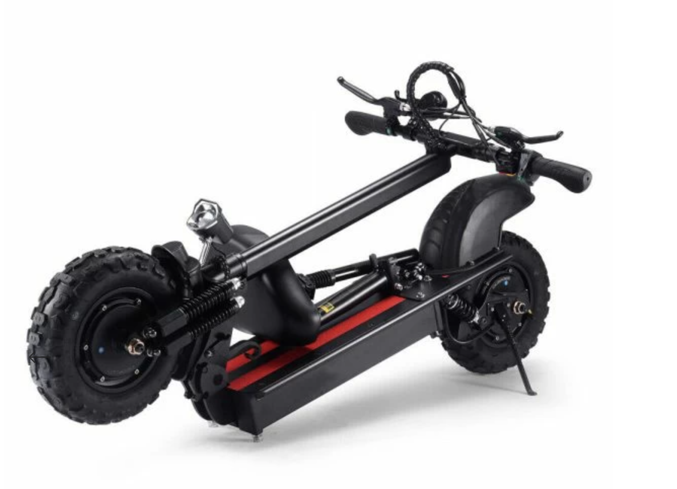 AKEZ LX11SQ Dual Motors 1000W 11 Inches Electric Scooter W/ Seat Vacuum Tyre Front& Rear Suspension