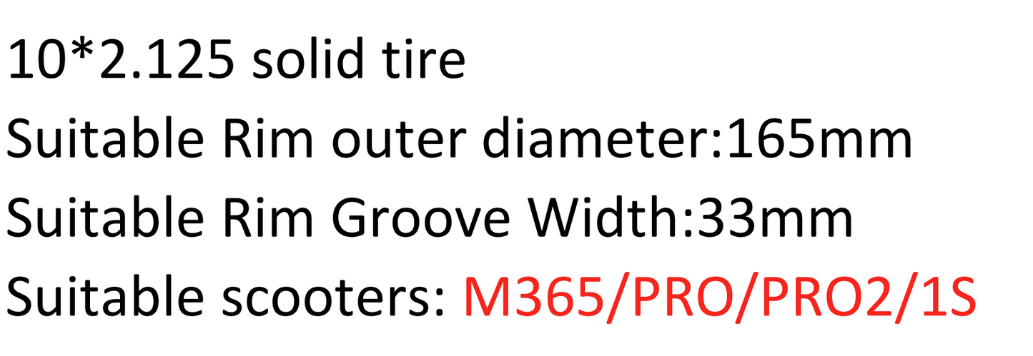 10x2.125 solid tire for xiaomi