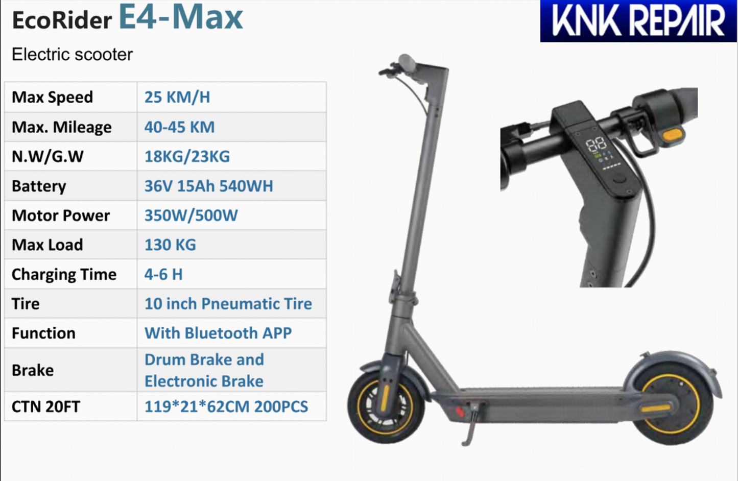 KNK E4-MAX 13ah