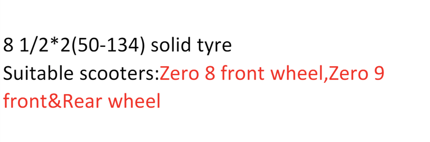 8.5x2 solid tire for zero8/9