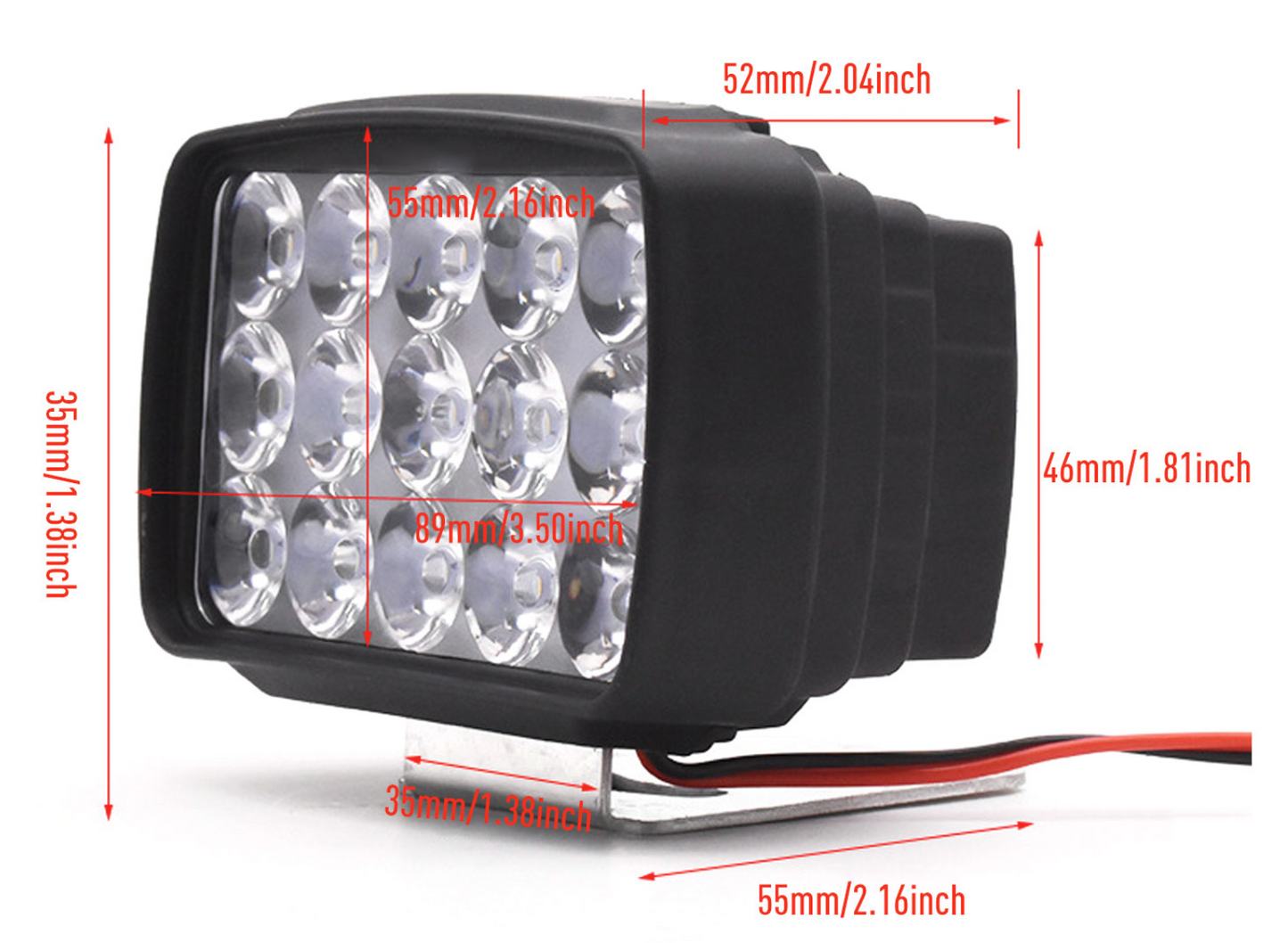 Strong Led Light Projector Mini Electric Ebike Front Light 12V-80V Universal SUV Outdoor Headlight