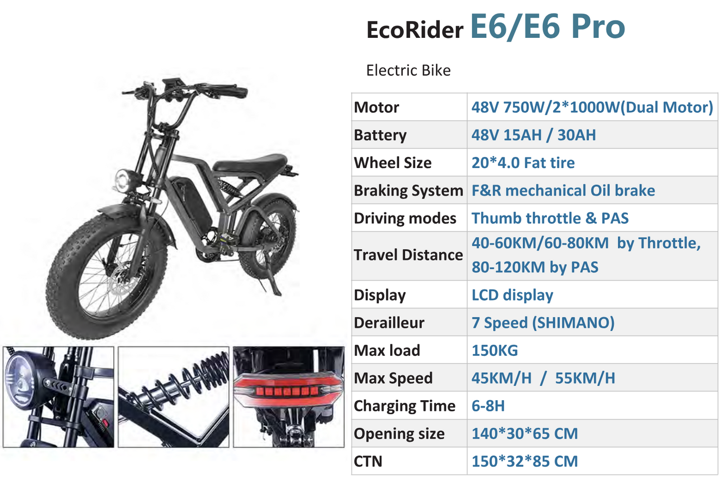 KNK E6 ELECTRIC BIKE