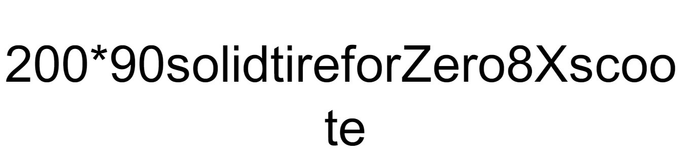 200x90 solid tire for zero 8x