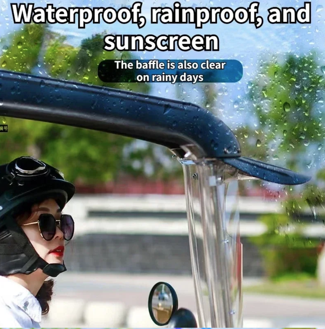 plasctic canopy waterproof sunshade motorcycle cover